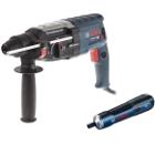 Изображение товара Профессиональный перфоратор Bosch GBH 2-28 и аккумуляторная отвертка Go SOLO комплект