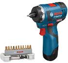 Изображение товара Аккумуляторный шуруповерт BOSCH GSR 12 V-EC HX + набор бит Max Grip