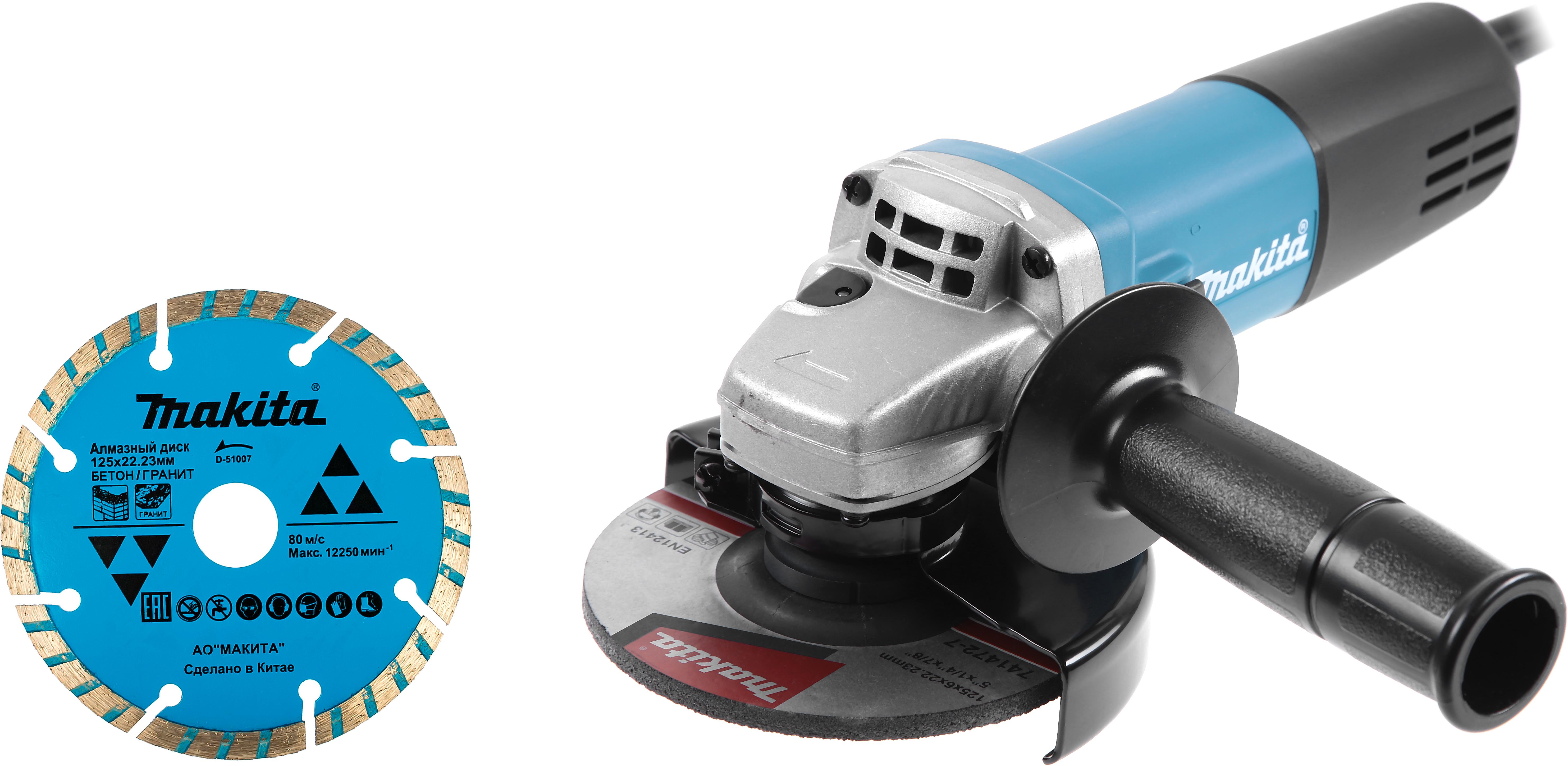 

Набор Makita УШМ (болгарка) 9558hn +Круг алмазный d-51007, УШМ (болгарка) 9558hn +Круг алмазный d-51007