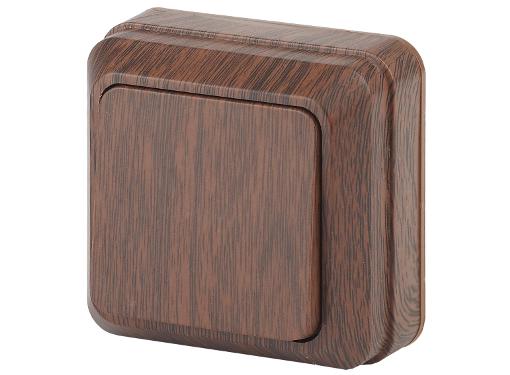 Изображение товара Выключатель INTRO 2-101-10 10А IP20 венге квадратный