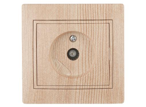 Изображение товара Розетка INTRO 1-301-11 TV для внутренней установки, сосна, IP 20