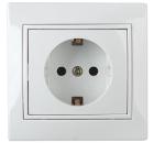 Изображение товара Розетка INTRO 1-206-01 белая 16А 250В с защитой IP20