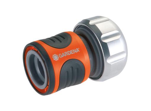 Изображение товара Коннектор GARDENA 18254-20.000.00 с автостопом для шлангов 3/4 дюйма и 5/8 дюйма Германия