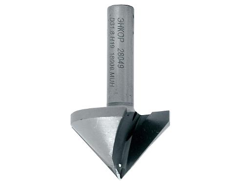 Изображение товара Фреза пазовая галтельная V-образная 31.8мм для гипсокартона