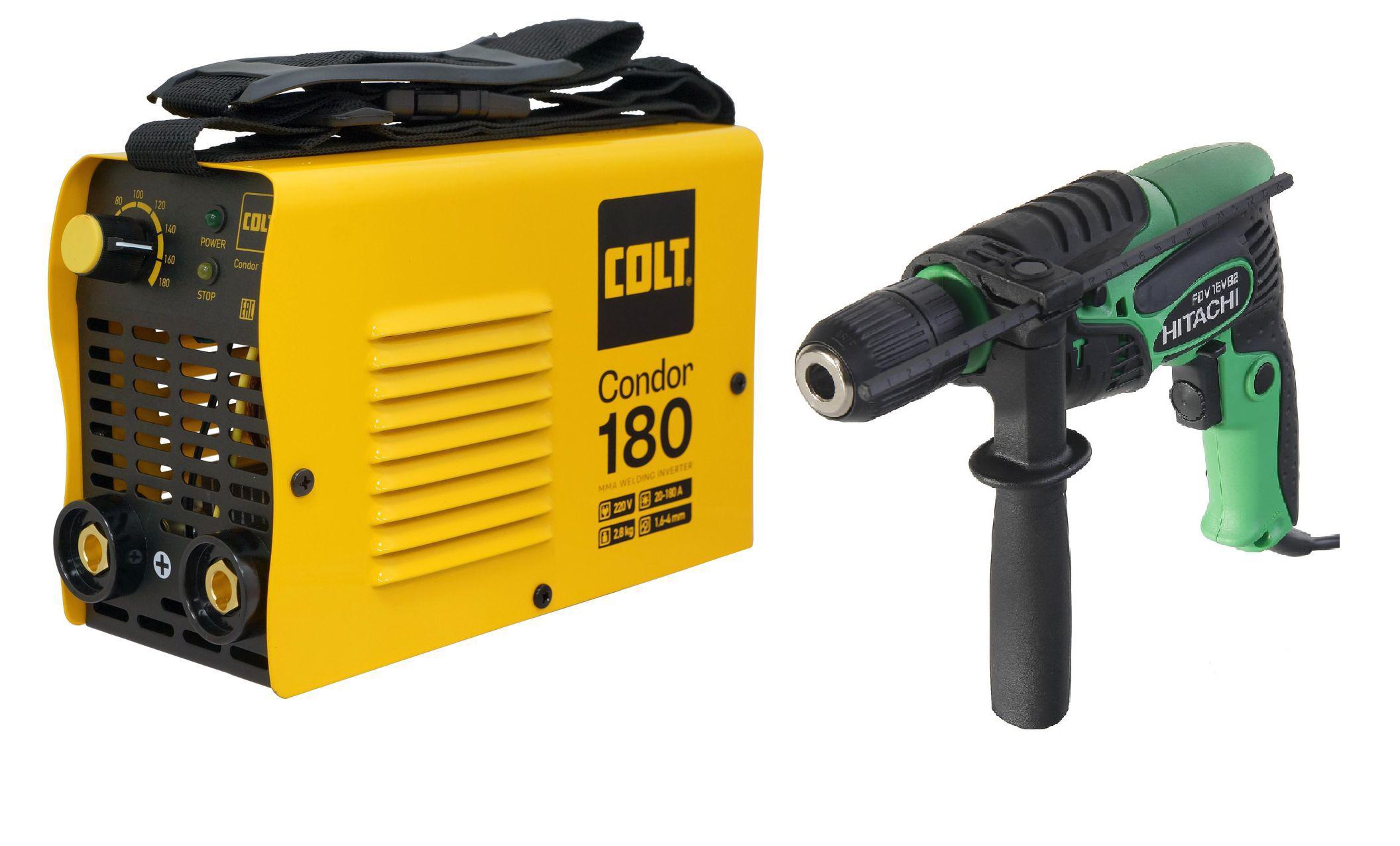 

Набор Colt Инвертор condor 180 new +Дрель ударная fdv16vb2-nv