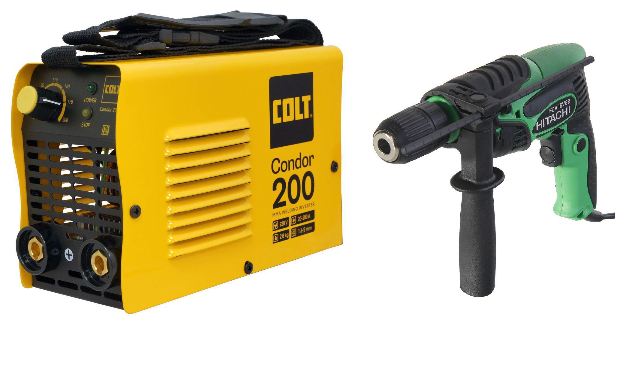 

Набор Colt Инвертор condor 200 (49780) +Дрель ударная fdv16vb2-nv