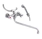 Изображение товара Настенный смеситель для ванны ЦЕНТР САНТЕХНИКИ СМ503918 с душем и керамическим затвором