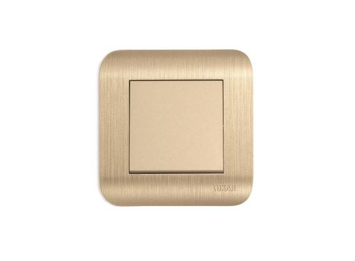 Изображение товара Выключатель LUXAR Deco 10.001.05 одноклавишный шампань,IP20,250В