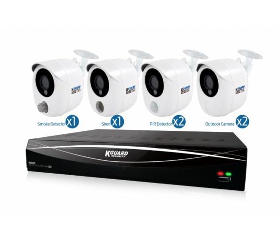 

Комплект видеонаблюдения Kguard Hybrid func hd1681-8kt01, Hybrid func hd1681-8kt01