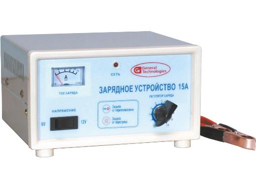 Изображение товара Зарядное устройство GENERAL TECHNOLOGIES GT-BC006 6/12V 15A для АКБ 4-100Ач