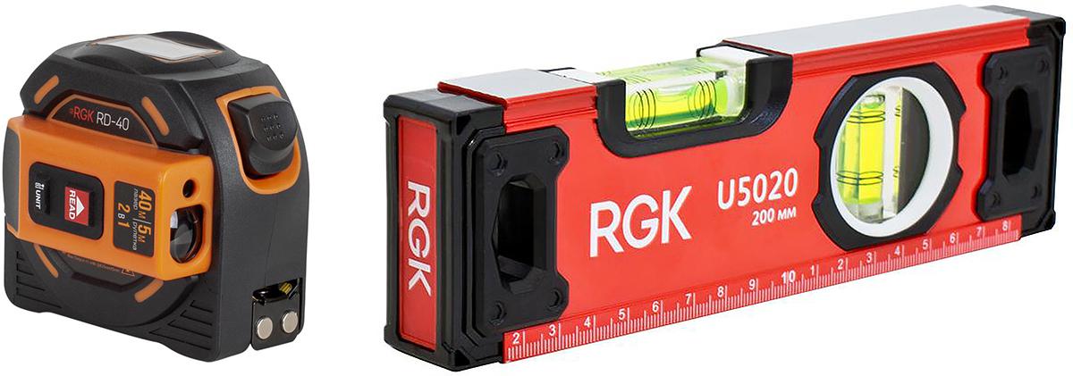 

Набор Rgk Дальномер rd40 +Уровень u5020