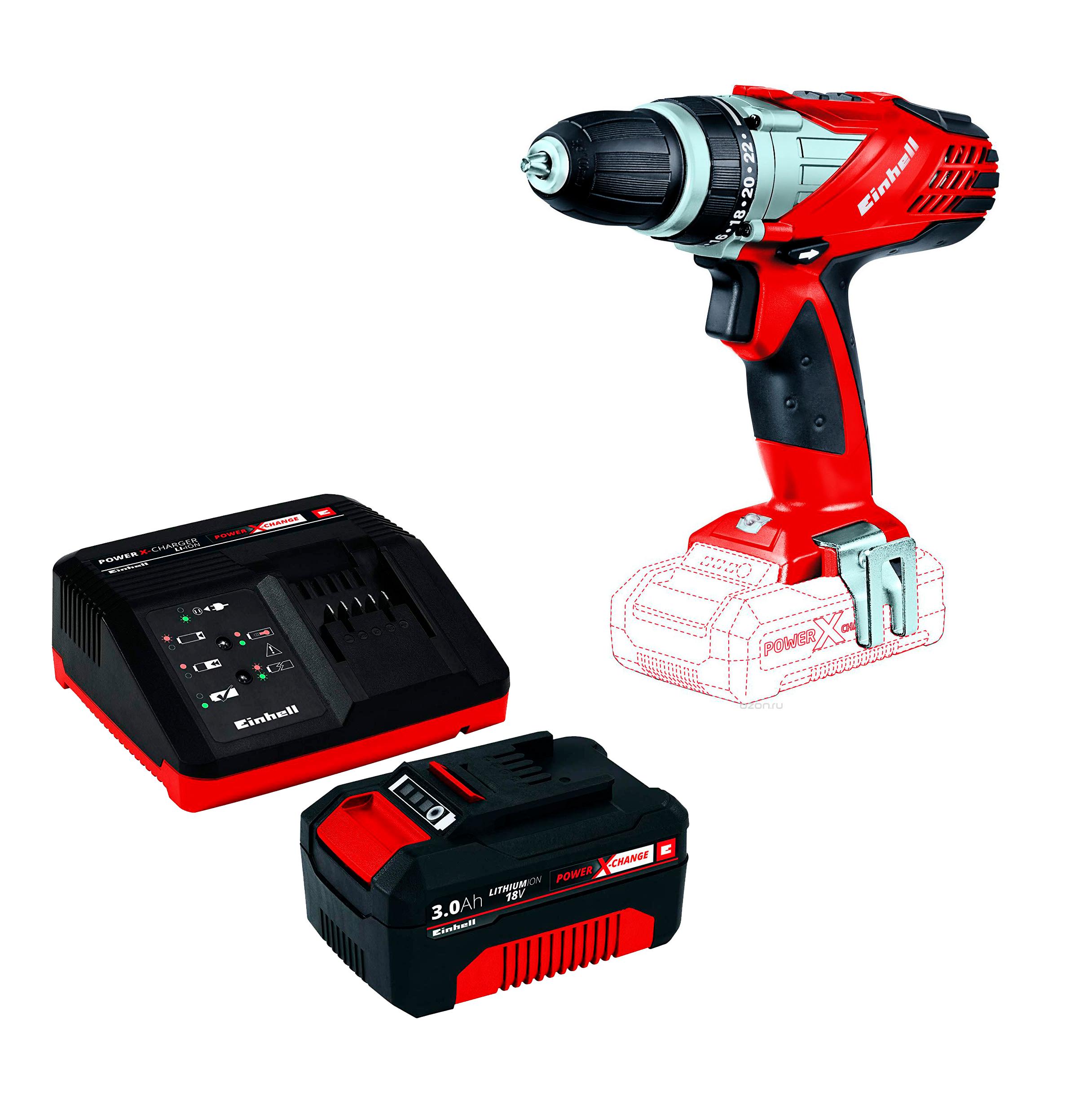 

Набор Einhell Дрель pxc te-cd 18-2 li-i-solo (4513802) +Набор pxc 18В 3 Ач (4512041), Дрель pxc te-cd 18-2 li-i-solo (4513802) +Набор pxc 18В 3 Ач (4512041)