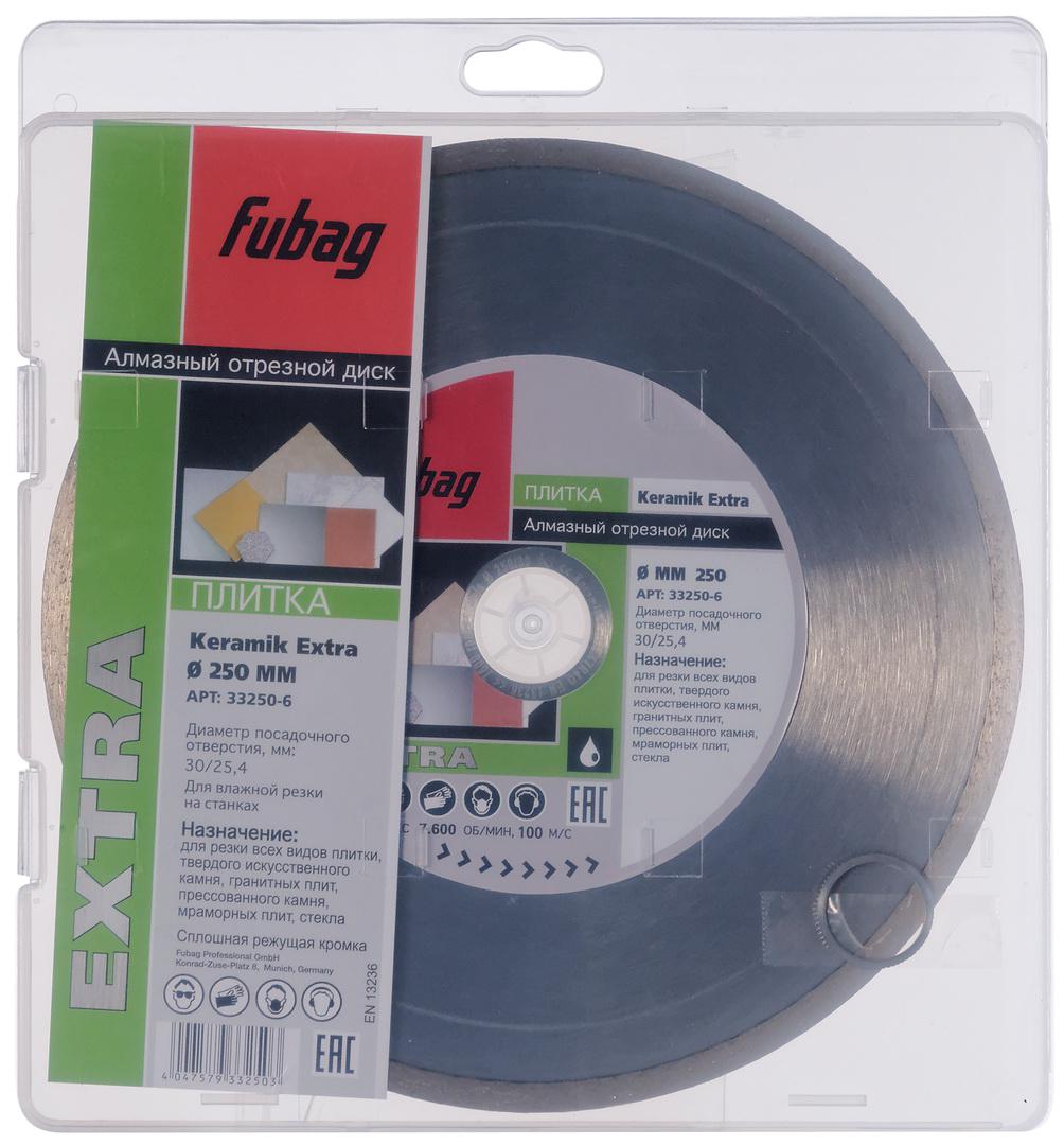 

Круг алмазный Fubag Keramik extra (33250-6) Ф250х30мм по керамике/стеклу, Keramik extra (33250-6) Ф250х30мм по керамике/стеклу