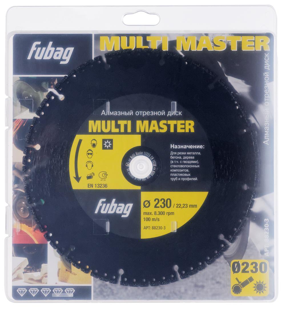 

Круг алмазный Fubag (88230-3 multi master) Ф230х22мм по бетону, (88230-3 multi master) Ф230х22мм по бетону