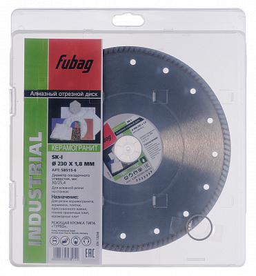 

Круг алмазный Fubag (58515-6 sk-i) Ф230х30мм по керамограниту, (58515-6 sk-i) Ф230х30мм по керамограниту