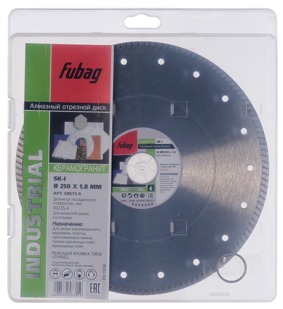 

Круг алмазный Fubag (58615-6 sk-i) Ф250х30мм по керамограниту, (58615-6 sk-i) Ф250х30мм по керамограниту