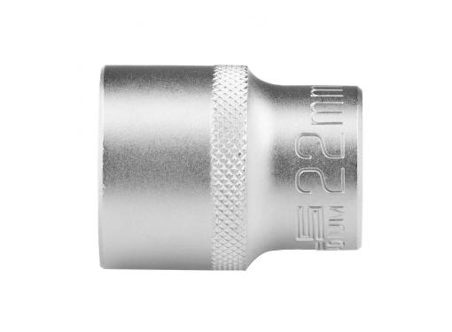 Изображение товара Головка торцевая STELS 22 мм 12-гранная хромированная для квадрата 1/2''