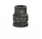 Головка ударная STELS размер 15мм, S 1/2'' (13919)