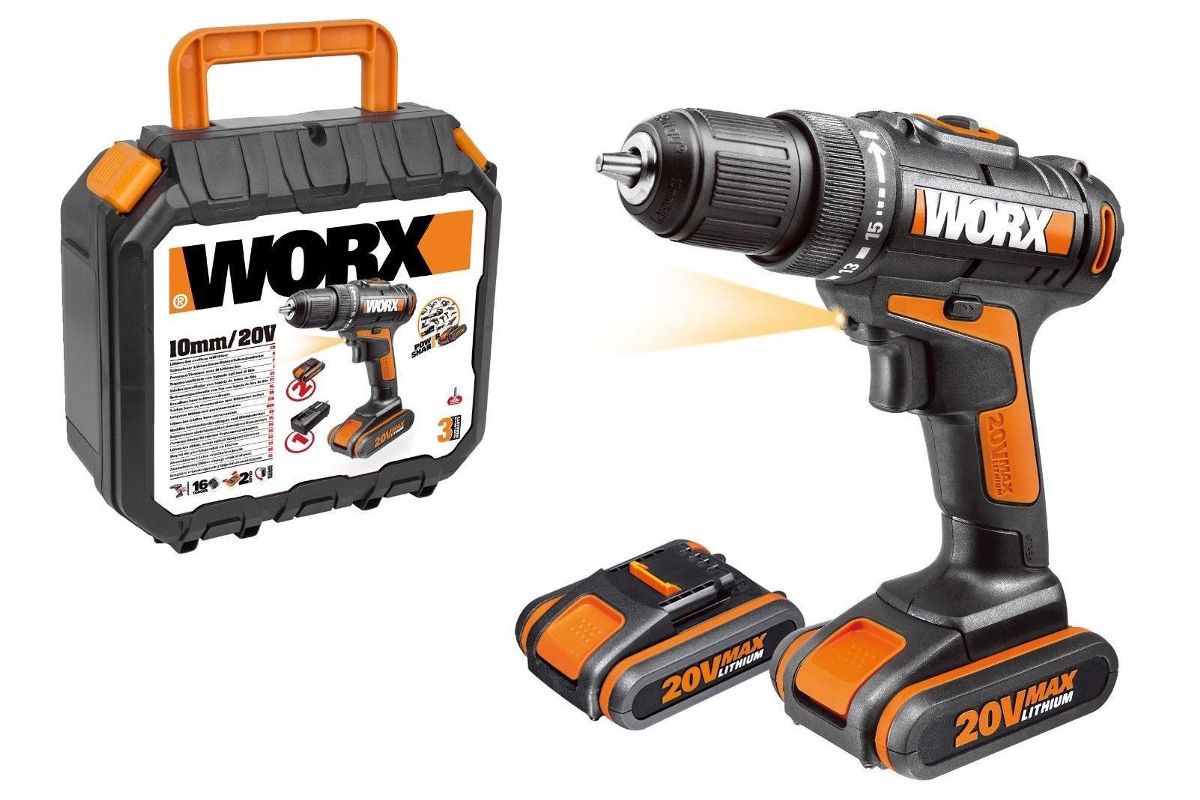 Дрель аккумуляторная WORX WX101.1 купить в Саратове по доступной цене:  характеристики и фото