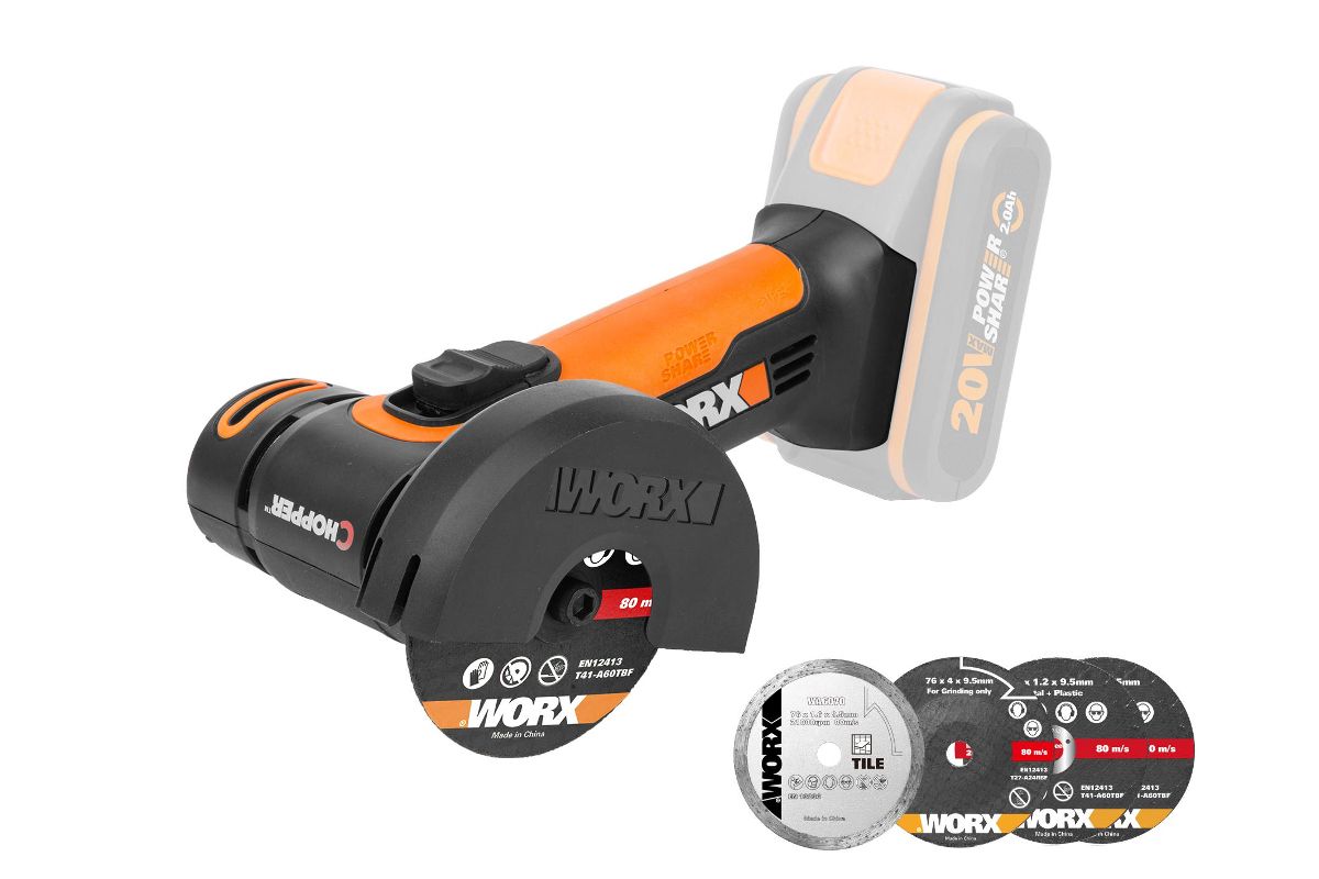 УШМ (болгарка) Worx WX801.9 без акк. и з.у - цена, отзывы, фото и  инструкция - купить в Москве, СПб и РФ