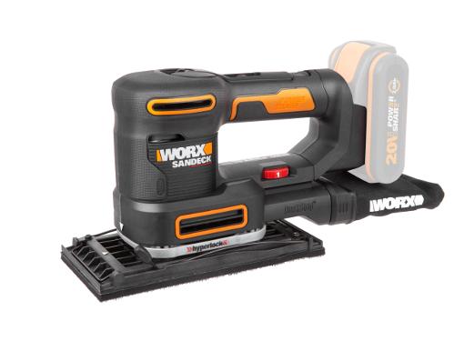 Изображение товара Вибрационная шлифмашина WORX WX820.9 аккумуляторная 20В профессиональная
