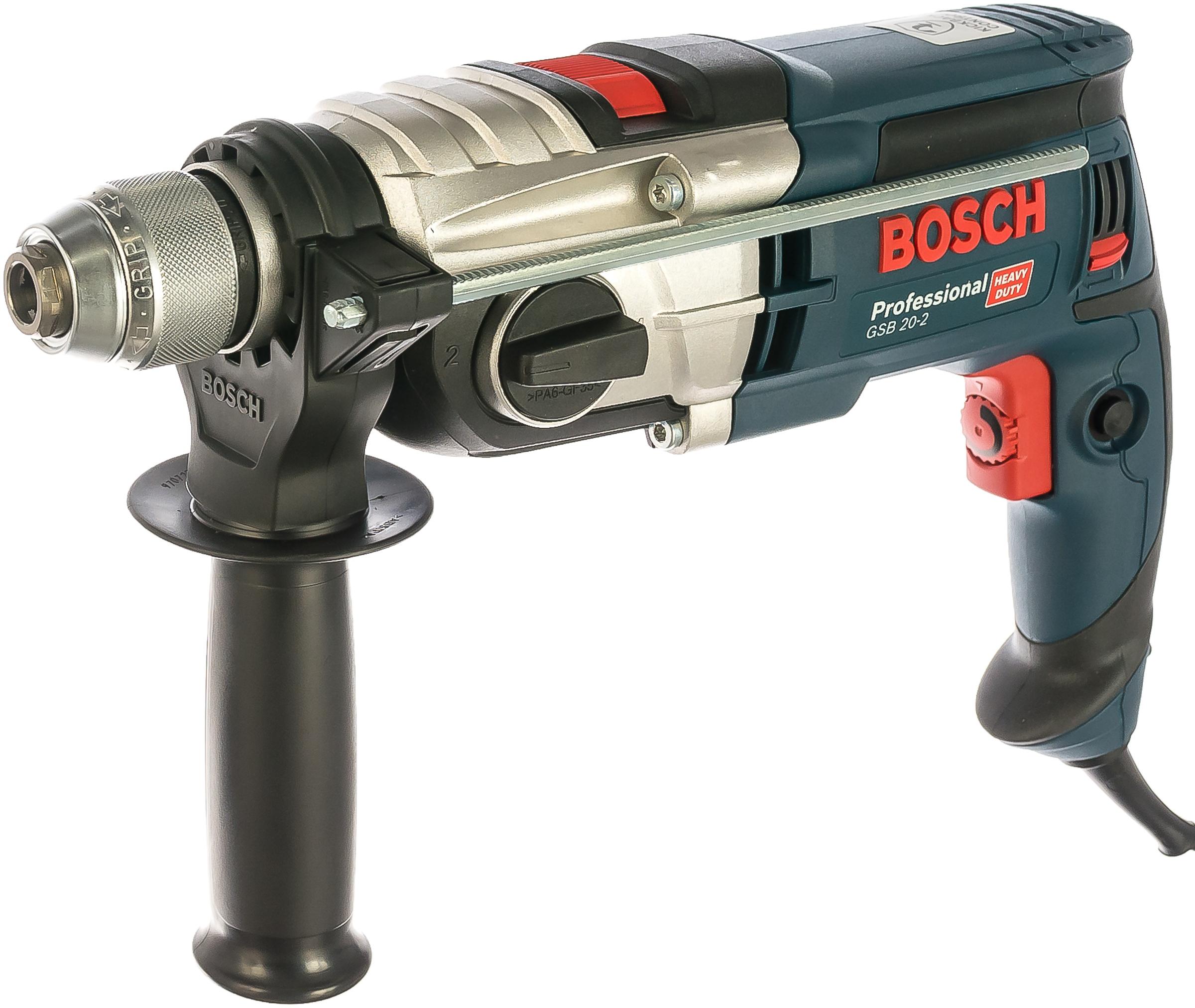 фото Дрель ударная bosch gsb 20-2 бзп (060117b400)