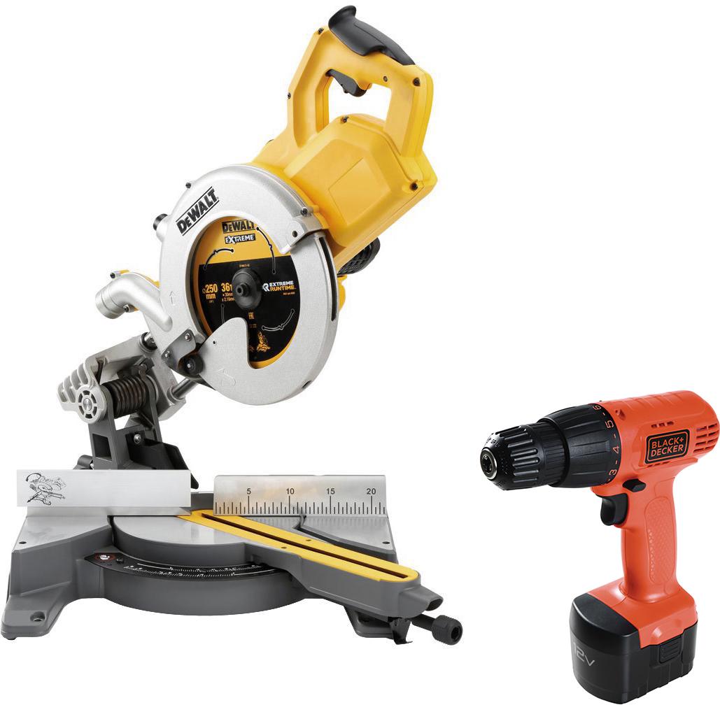 

Набор Dewalt Пила торцовочная dcs778n-xj 54 В xr flexvolt +Дрель аккумуляторная cd121k-ru