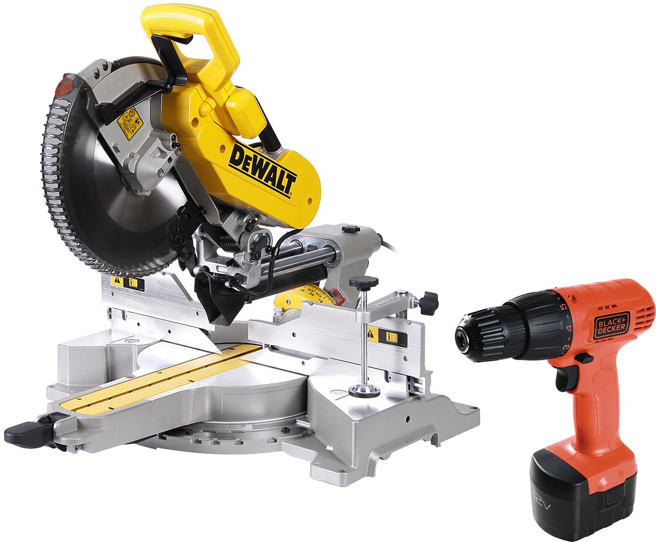 

Набор Dewalt Пила торцовочная dws780 +Дрель аккумуляторная cd121k-ru