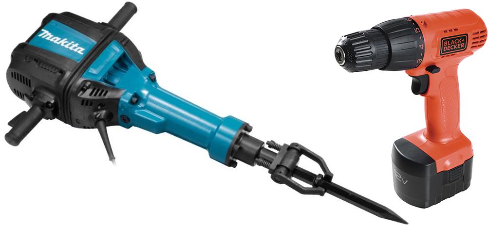 

Набор Makita Отбойный молоток hm1802 +Дрель аккумуляторная cd121k-ru