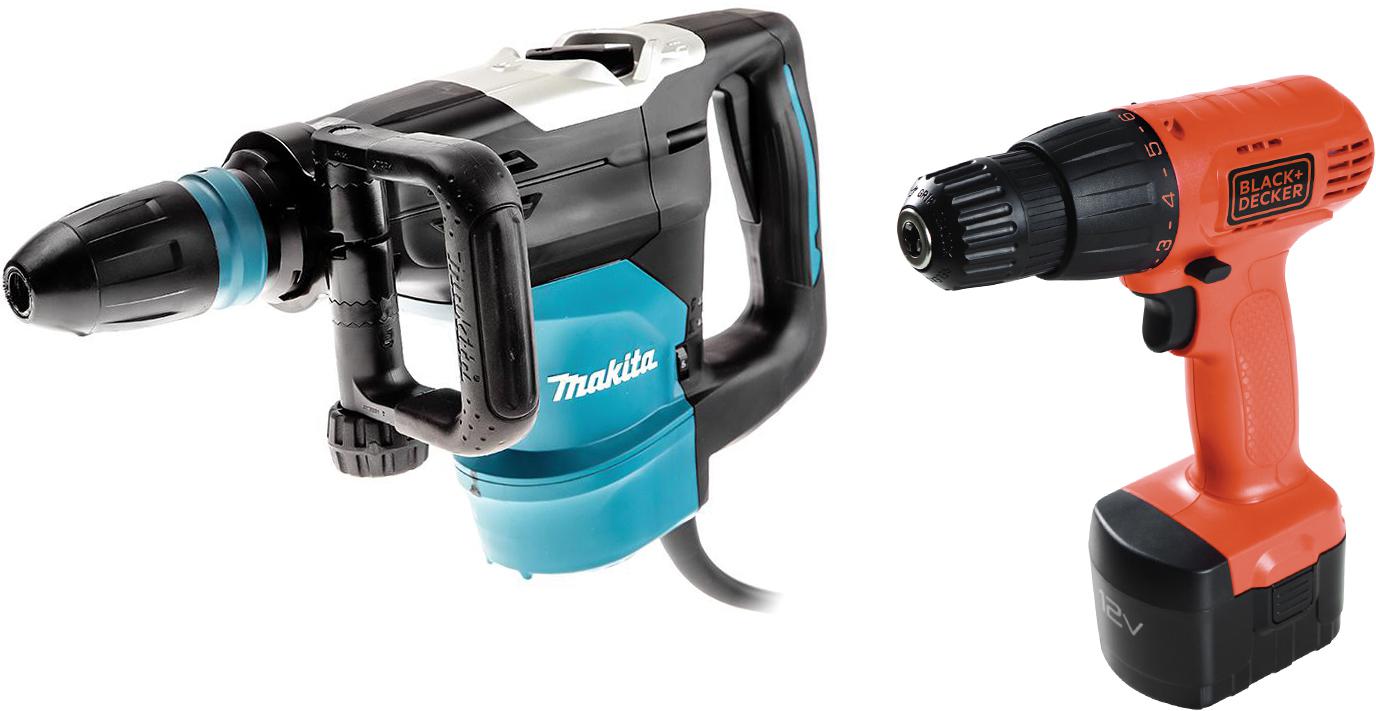 

Набор Makita Перфоратор hr4003c +Дрель аккумуляторная cd121k-ru