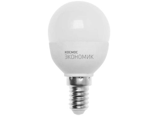 Изображение товара Светодиодная лампа КОСМОС E14 8.5W 740лм 4500K матовая шар