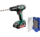 Изображение товара Аккумуляторная дрель METABO SB 18 (602245560) с набором сверл