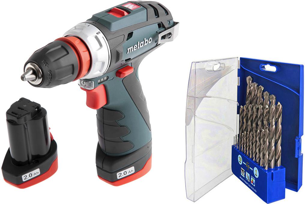 

Набор Metabo Дрель аккумуляторная powermaxx bs quick basic (600156500) +Набор сверл 640-315 металл, Дрель аккумуляторная powermaxx bs quick basic (600156500) +Набор сверл 640-315 металл