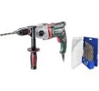 Изображение товара Набор METABO Дрель ударная SBEV 1300-2 (600785500) +Набор сверл 640-315 металл Изображение товара Набор METABO Дрель ударная SBEV 1300-2 (600785500) +Набор сверл 640-315 металл