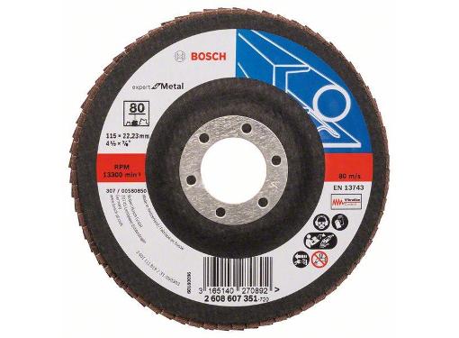 Изображение товара Круг лепестковый торцевой BOSCH X551 115 мм для металла