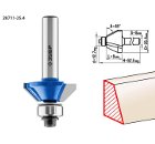 Фреза ЗУБР Ф 25.4мм S 8мм I 9мм (28711-25.4)