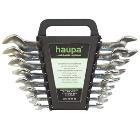 Набор рожковых гаечных ключей в держателе, 8 шт. HAUPA 110130, гаечные, 6-22мм