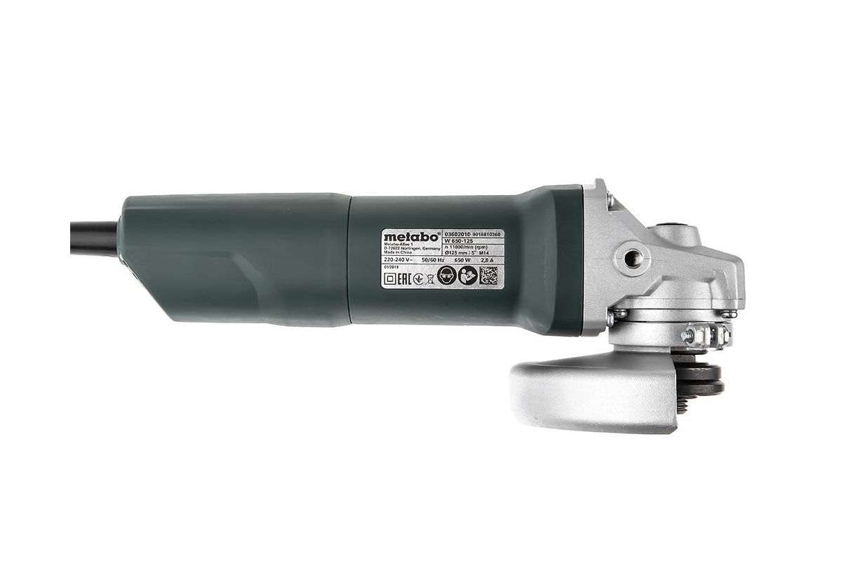 УШМ (болгарка) METABO W 650-125 (603602010) купить в Уфе по доступной цене:  характеристики и фото