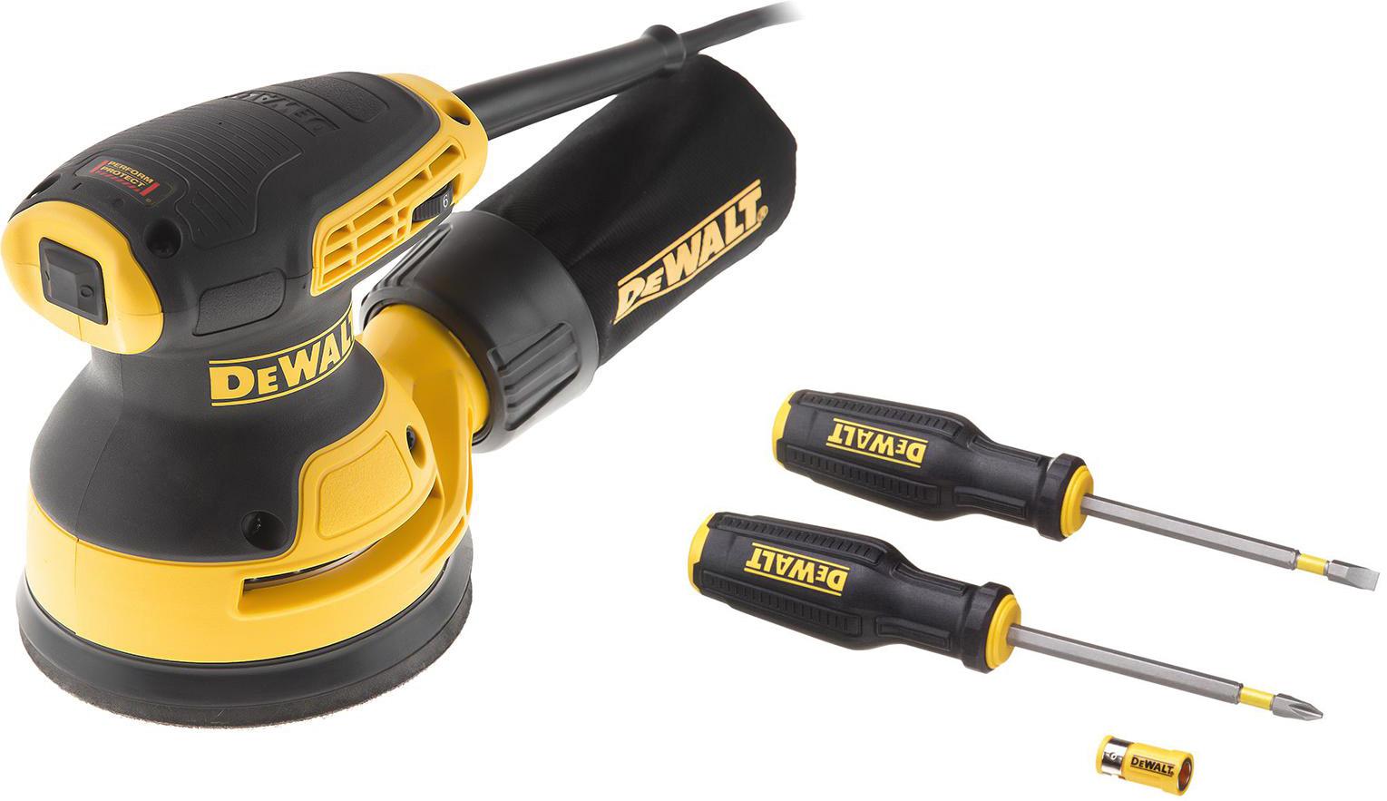 

Набор Dewalt Орбитальная (эксцентриковая) шлифмашина dwe6423qs +Набор отверток dwht0-62057, Орбитальная (эксцентриковая) шлифмашина dwe6423qs +Набор отверток dwht0-62057