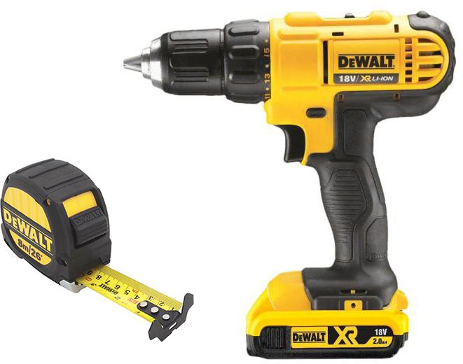 

Набор Dewalt Дрель аккумуляторная dcd771d2-ks +Рулетка dwht0-33991, Дрель аккумуляторная dcd771d2-ks +Рулетка dwht0-33991