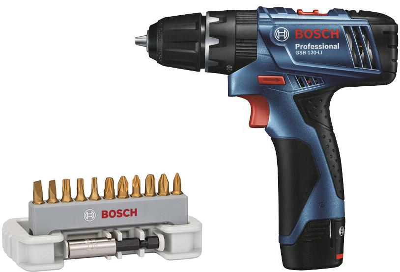 

Набор Bosch Дрель аккумуляторная gsb 120li (0.601.9f3.006) +Набор бит max grip 2608522133, Дрель аккумуляторная gsb 120li (0.601.9f3.006) +Набор бит max grip 2608522133