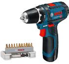 Изображение товара Аккумуляторная дрель BOSCH GSR 12V-15 с кейсом и набором бит Max Grip