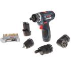 Изображение товара Аккумуляторная дрель Bosch GSR 12V-15 FC с набором бит и кейсом Изображение товара Аккумуляторная дрель Bosch GSR 12V-15 FC с набором бит и кейсом