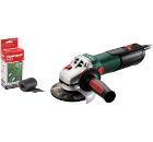 Изображение товара Профессиональная угловая шлифмашина METABO W 9-125 900Вт 125мм с защитой и регулировкой