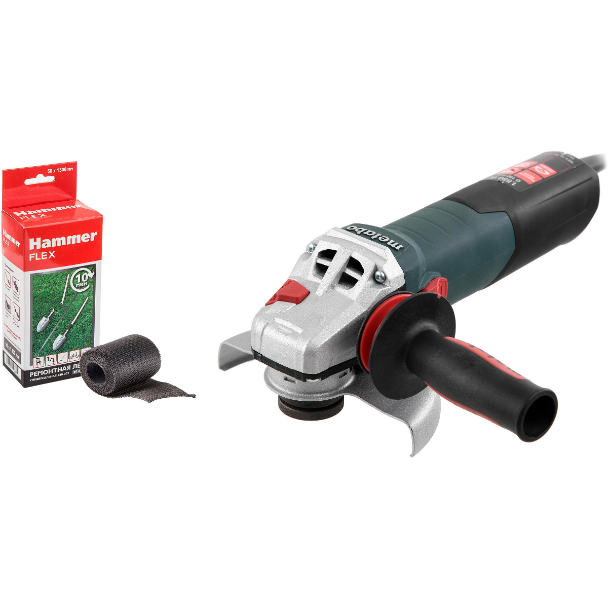 Набор Metabo УШМ (болгарка) WEV 15-150 Quick (600472000) +Лента ремонтная  240-001 - цена, фото - купить в Москве, СПб и РФ