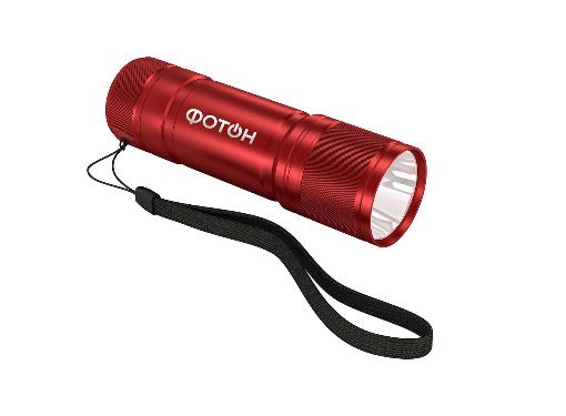 Изображение товара Фонарь ФОТОН 23442 MS-1000 красный светодиодный компактный ручной для города и отдыха