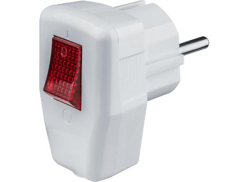 Изображение товара Электрическая вилка NAVIGATOR 61 364 NCA-PL05-16A-ESC-WH угловая с выключателем белая
