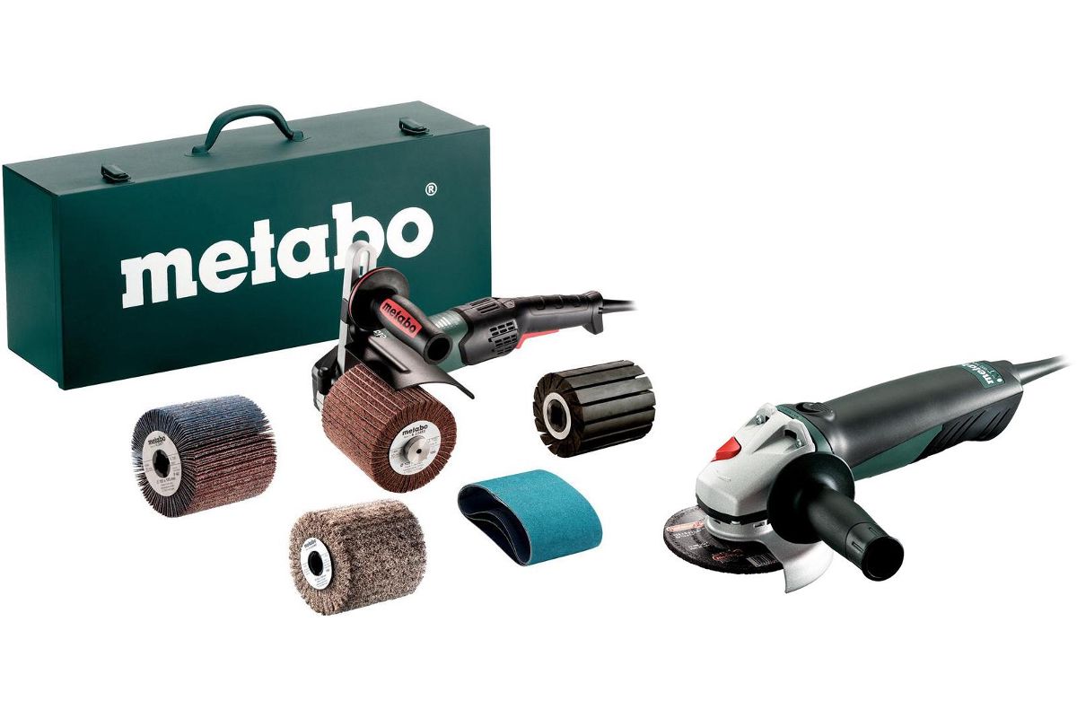 Набор Metabo Машинка шлифовальная щеточная SE 17-200 RT (602259500) +УШМ  (болгарка) WQ 1400 (600346000) - цена, фото - купить в Москве, СПб и РФ