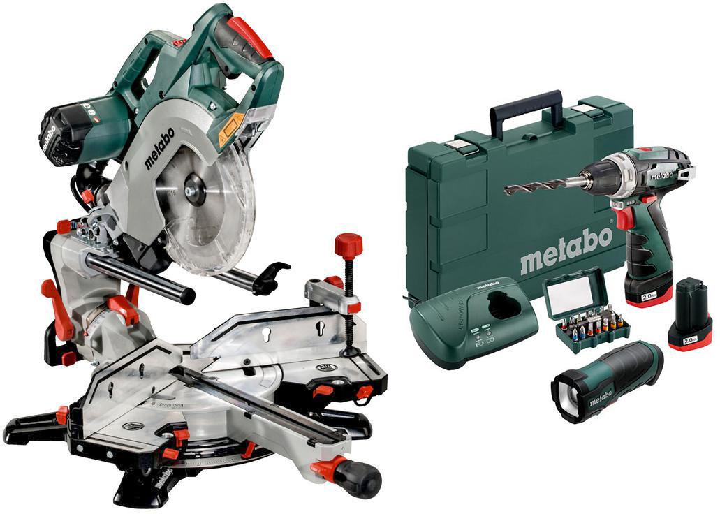 

Набор Metabo Пила торцовочная kgsv 72 xact sym (612216000) +Дрель аккумуляторная 600080930, Пила торцовочная kgsv 72 xact sym (612216000) +Дрель аккумуляторная 600080930