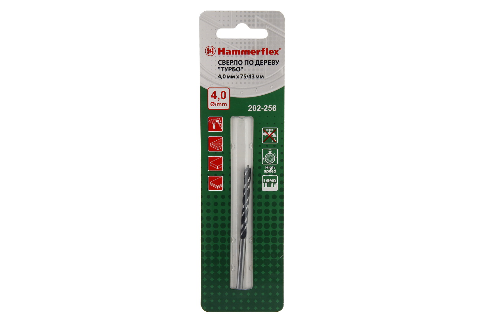 

Сверло по дереву Hammer 202-256 dr wd dbl flute 4,0мм*75/43мм, 202-256 dr wd dbl flute 4,0мм*75/43мм